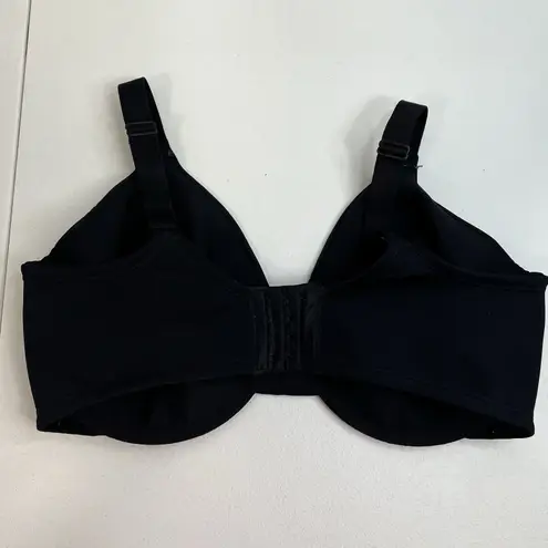 Vanity Fair 38DDD Bra 76080 Back Smoothing Minimizer Underwire Black Full Cover