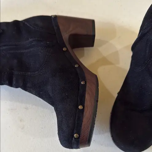 Clarks Black Suede Ankle Boots - Image 6