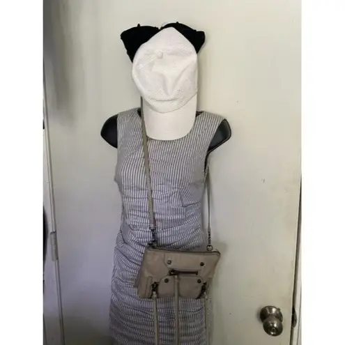 Botkier Logan Gray Leather Cross Body Bag