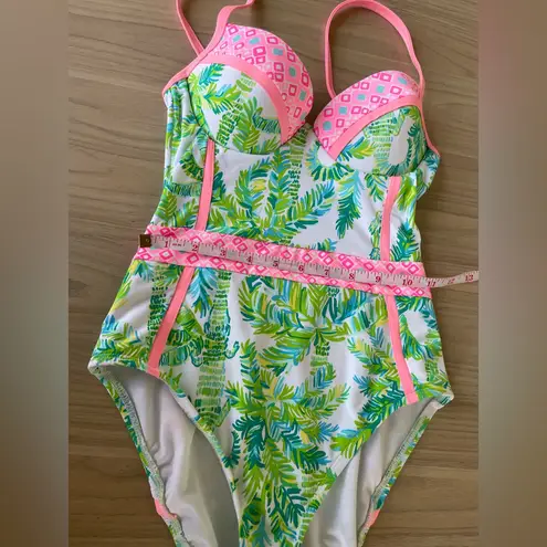 Lilly Pulitzer  Tropical Leaf One Piece Swimsuit
