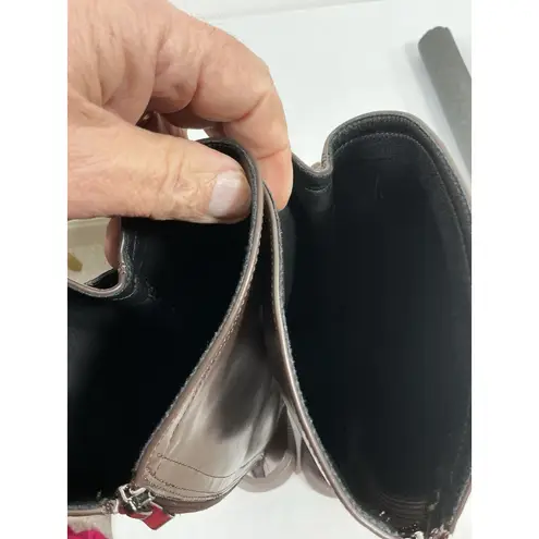 Womans Knee High Combat Boots Brown Eu 37 Us 6.5/7 Lace Up Back Zip NWOT