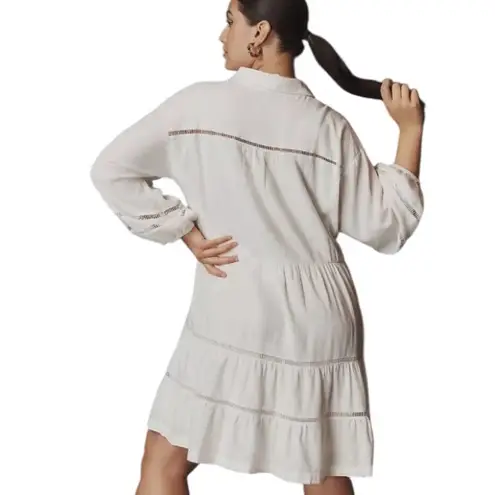 Maeve Bettina Dress Anthropologie Cream Color Loose Fit Boho Size Medium