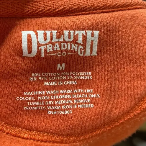 GUC Duluth Trading Co Orange Sweatshirt Jacket Size M Size M