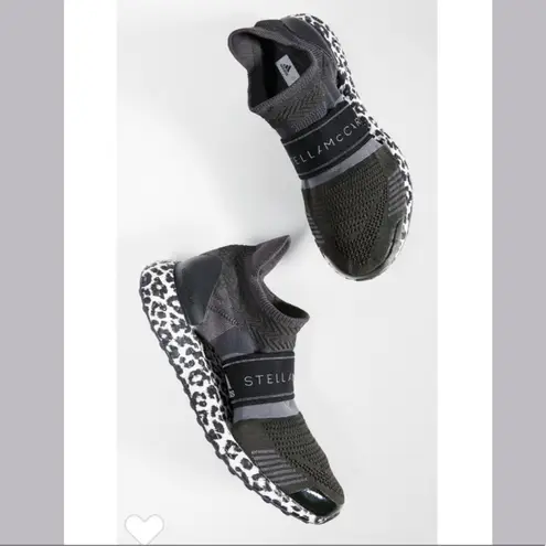 NIB Adidas by Stella McCartney UltraBOOST X 3D Sneakers in Black Leopard Size 7