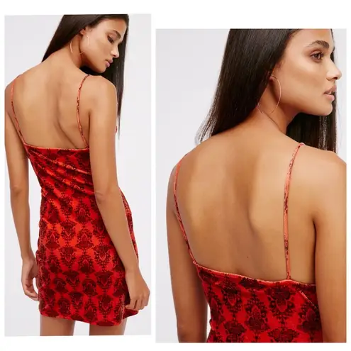 Free People  • say it twice velvet slip dress