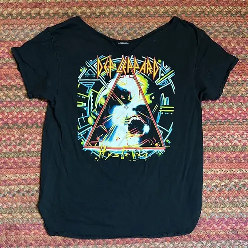 Def Leppard HYSTERIA LONG FIT CUSTOM CUT GRAPHIC TRE