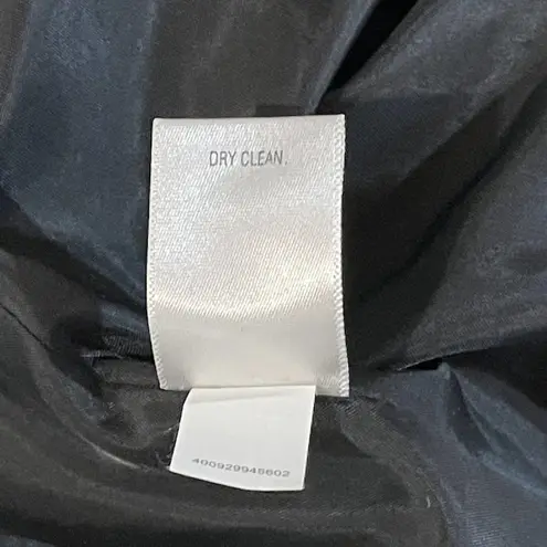 Elle X-Large Zip Blazer Jacket Zip Front Long Sleeve Lined Pockets Fringe Edges