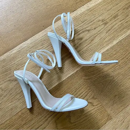 Raye  Clara Heel Sandals in White