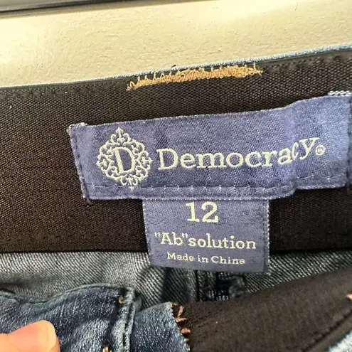 Democracy Women’s 12 Ab Solution Blue Stretch Jeans Straight