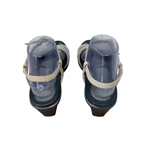 Abeo Grace Rhinestone Glitz Heel Sandal Beige BIO System Party Womens 8.5N Size 8.5