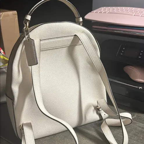 Coach  Jordy Backpack Purse in Chalk w Signature Tan Accents - Perfect