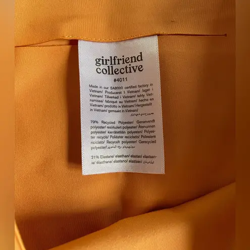 Girlfriend Collective  Orange Bike Shorts Athletic Athleisure