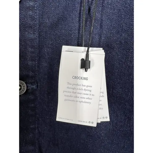 Levi's  Made & Crafted Button Front High Rise Denim Skirt Size 27 Handloom