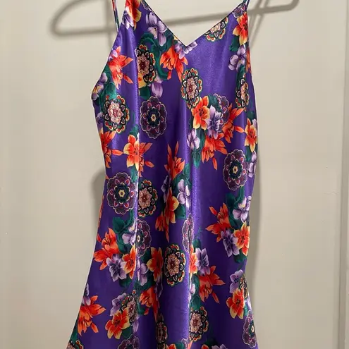 VTG 90s Fairycore Purple Multicolored Floral V