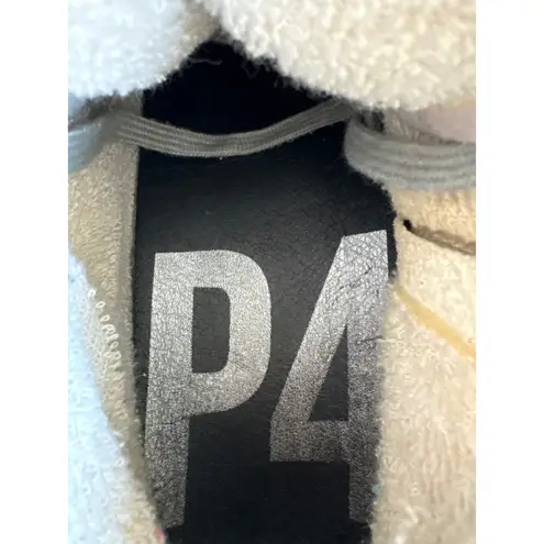 P448 Snakeskin High Top Sneakers Suede Leather Sid Zip Women's 39 Made in Italy