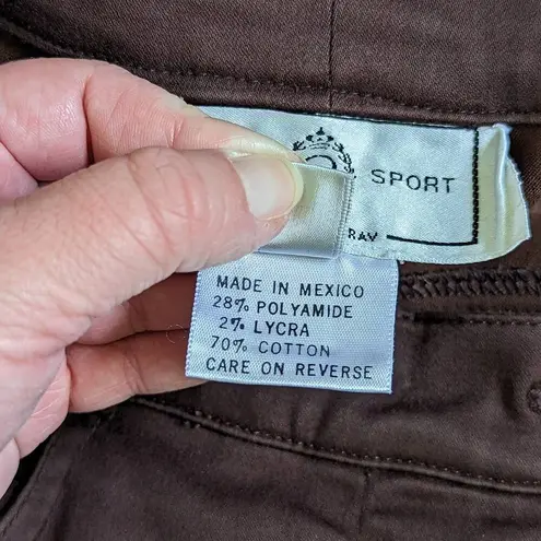 St. John Vintage 1990s Sport Chocolate Brown Quilted Suit Set Blazer Trousers 90s