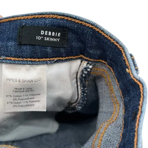 Veronica Beard Debbie 10" Skinny Jeans With Gold Buttons Size 27