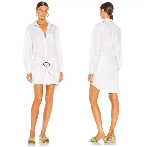 L'Academie x Revolve Gia Dress in White XS NWT