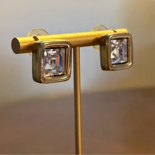 Givenchy Square Post Pierced Vintage Earrings