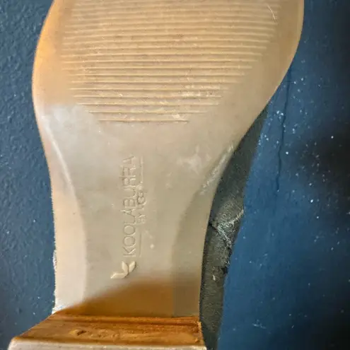 Koolaburra by Ugg Green Ankle Suede Heeled Ankle Booties