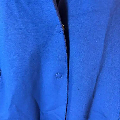 Carolina belle Montreal Blazer Jacket Womens XL Blue Knit Career Business