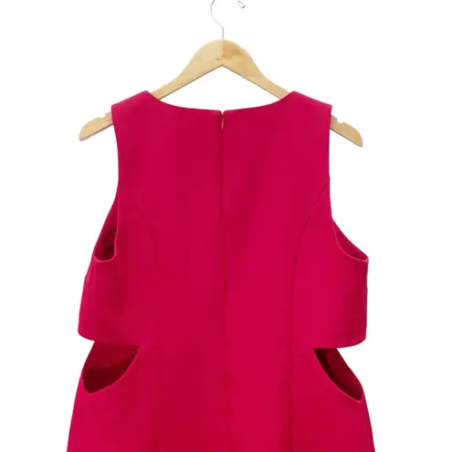 Mare Mare x Anthropologie Red Cutout Shift Dress Size Large Sleeveless Mini