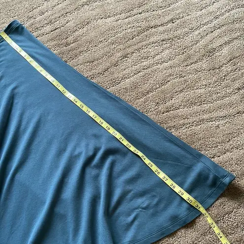 Peruvian Connection 100% pima cotton beautiful slate blue skirt