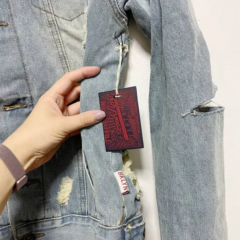 Brooklyn Cloth (W) New!  Distressed Denim Jacket