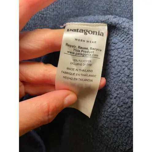 Patagonia  Women's Better Sweater 1/4-Zip Fleece Heathered Navy Blue Women Medium