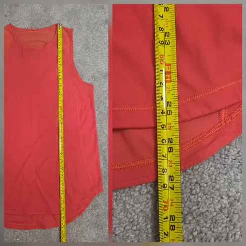Lululemon Sculpt Tank 4 Womens Highlight Orange Breathable Mesh Running Active
