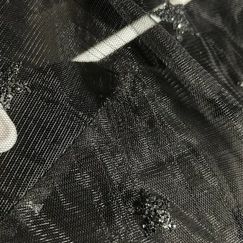 Lirika Matoshi Teuta Star Tulle Dress XL Black Celestial Mini Fairycore