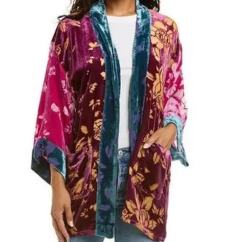 Johnny Was JOHNNY DANCING QUEEN VELVET BURNOUT KIMONO JACKET NWT