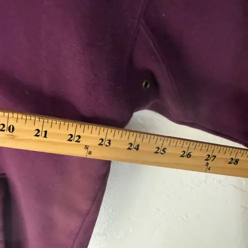 Habitat Vintage 90s Native Feather Wolf Burgundy Hooded Sweatshirt Pullover XL Purple