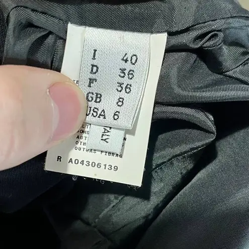 Moschino CHEAP AND CHIC Dress Women Size 6 Black Bateau Neckline Mini Ruffled