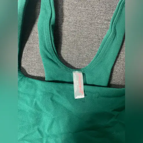NWT FP Movement by Free People Never Better Racerback Bra Size XL Green