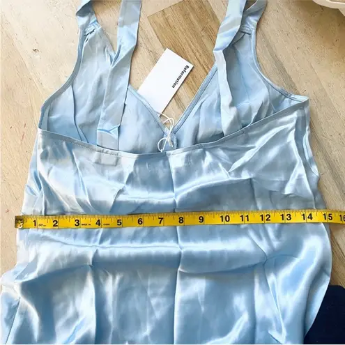 Reformation 100% silk light blue dress NEW