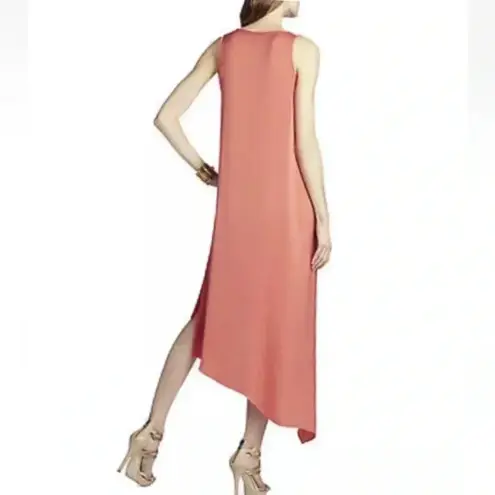 BCBGMAXAZRIA  Coral Reese Draped Tank Dress Size XXS Cocktail Formal Party Chic