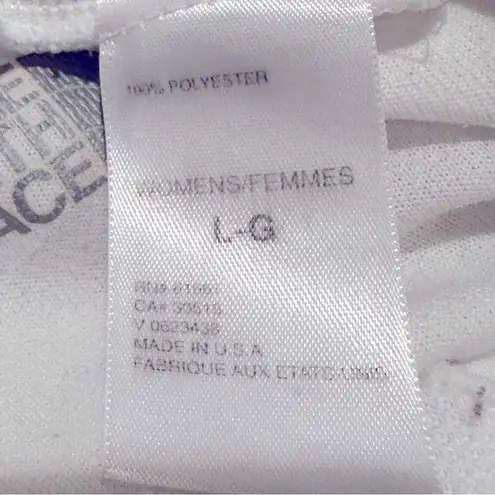 The North Face Polartec Half Zip Pullover Jacket Women's Large White Athleisure White