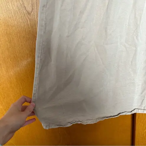 Vintage CDC Mixed Media Sleeveless Maxi Dress Size 8 Neutral Lagenlook Minimal