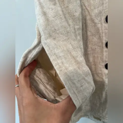 Madewell  V-Neck Button Down Linen Blend Romper Size 2 1144