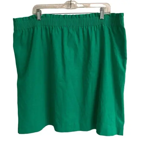 J.Crew Factory Reimagined Mini Skirt Women’s 20 Linen Blend Kelly Green NEW Size undefined