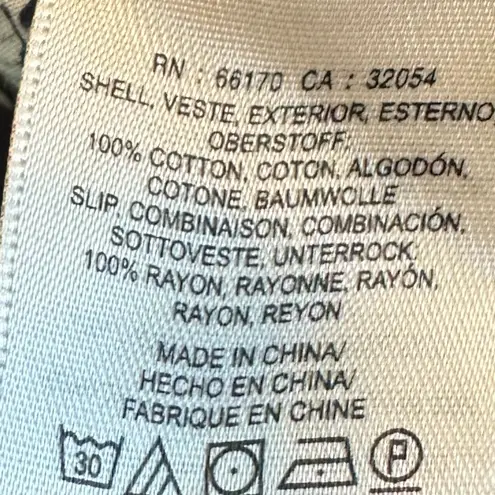 Moulinette Soeurs Anthropologie Floral Print Dress Lace Trim Size 2 Women's