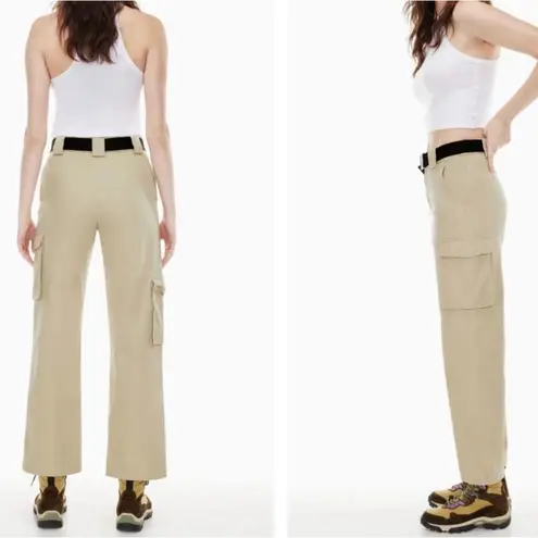 Aritzia TNA  Cargo Pants Flax Beige Tan- Size XL