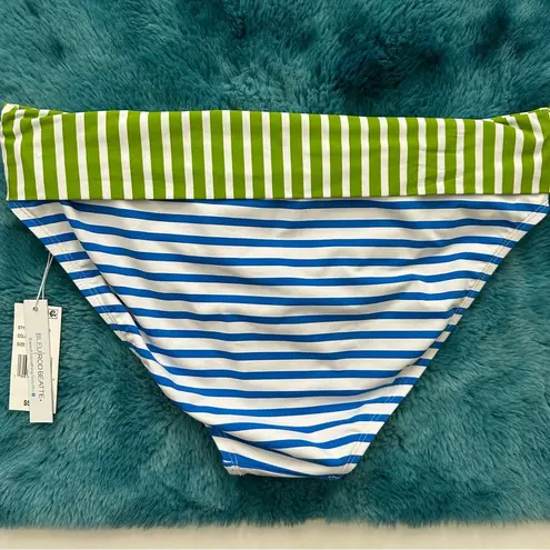 Bleu Rod Beattie Banded Fold Over Hipster Bikini Bottom Size 12