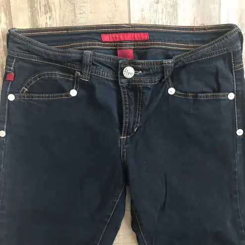 Fire Los Angeles Fire Shawna Ankle Zip Dark Wash Skinny Jeans Jr Size 11