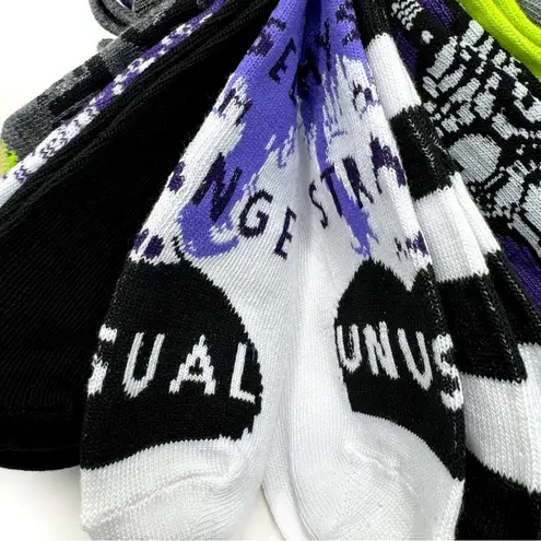 Beetlejuice Movie Womens No Show Socks 10 Pairs Halloween Film Fun 80s 90s Gift Black