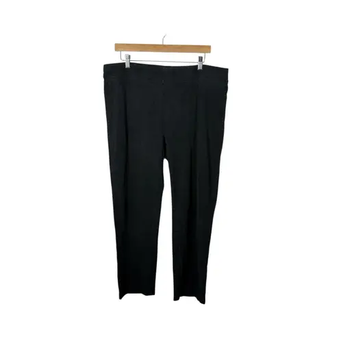 Johnny Was Calme Women’s Hemp Blend Relaxed Pant in Charcoal Size L