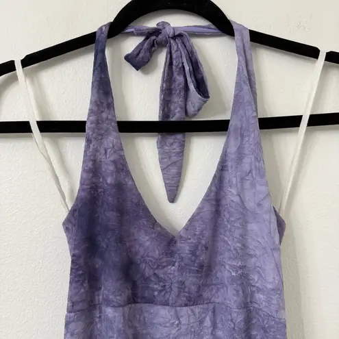 {S/M} Fairycore Gothcore Vintage Purple Halter Dress Size M