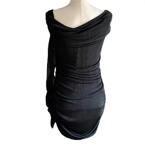 Poster Girl Dolls Kill BAD 'N BADDER OFF SHOULDER MINI DRESS