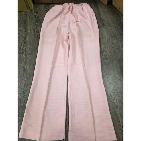 Montgomery Ward Light Pink Pants Suit Set 1970s Carol Brady Style Size Small